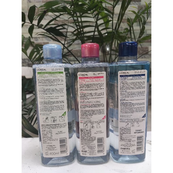 Nước tẩy trang cho mọi loại da L'Oreal Paris 3-in-1 Micellar Water 400ml