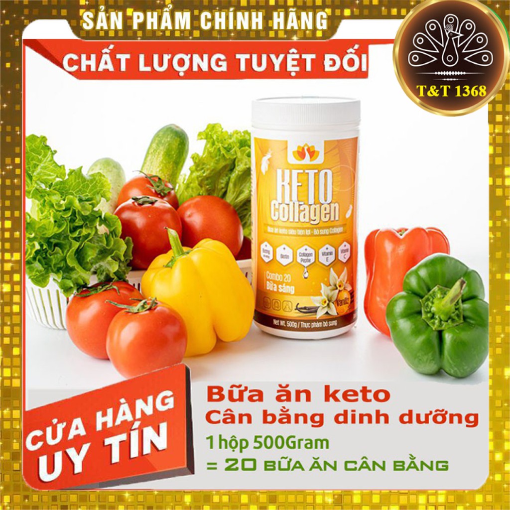 Keto Collagen [Chính Hãng] Bữa ăn Keto GIẢM CÂN SIÊU TIỆN LỢI cho người thực hành Keto và người muốn giảm cân-2 Hộp 500g | BigBuy360 - bigbuy360.vn