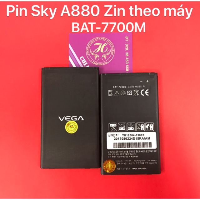 Pin Sky A880 (BAT-7700M) zin theo máy-mới 100%