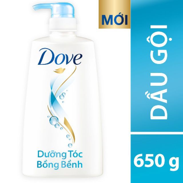 Dove Dầu gội dưỡng ẩm bồng bềnh 650g