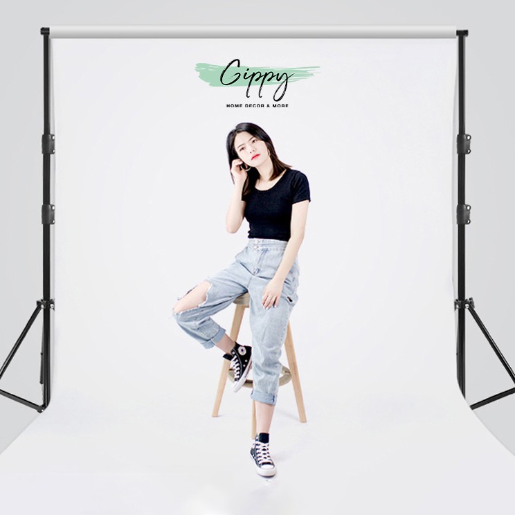 Khung 2m và 3m treo phông di động, tặng kèm túi đựng để livestream, chụp lookbook- Phụ Kiện Chụp Ảnh - Gippy Decor