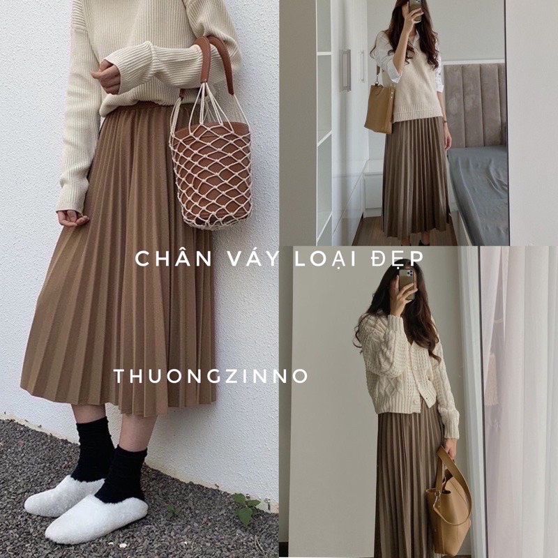 Chân Váy Midi Xếp Ly Dáng Dài , Váy Midi Dáng Xòe Freesize Che Khuyết Điểm | WebRaoVat - webraovat.net.vn