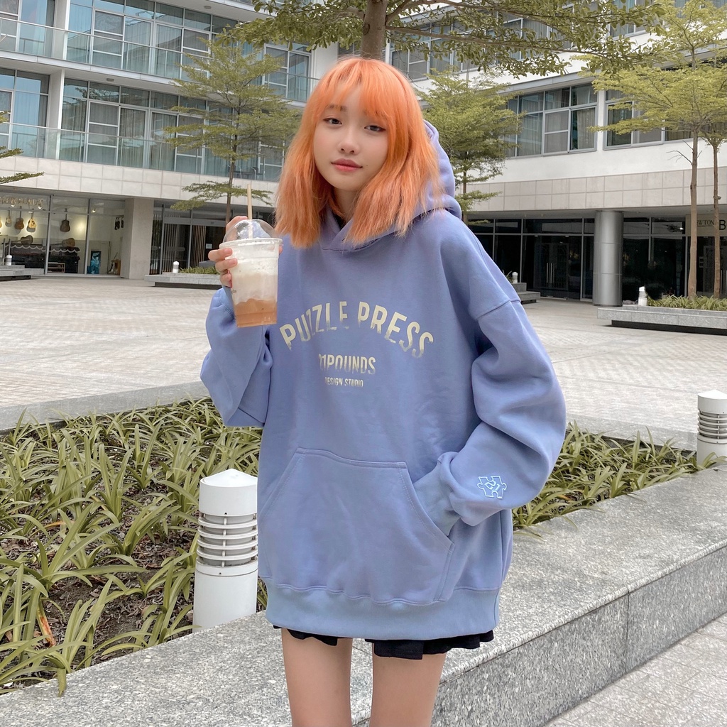 Hoodie nỉ bông basic puzzle 21pounds | BigBuy360 - bigbuy360.vn
