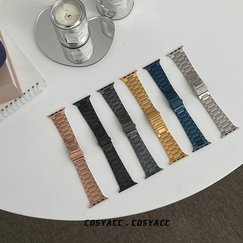 Dây Đeo Inox Mỏng Cho Đồng Hồ Thông Minh iwatch band 49mm 45mm 41mm 44mm 40mm 42mm 38mm Series 8 7 6 SE 5 4 3 2 1