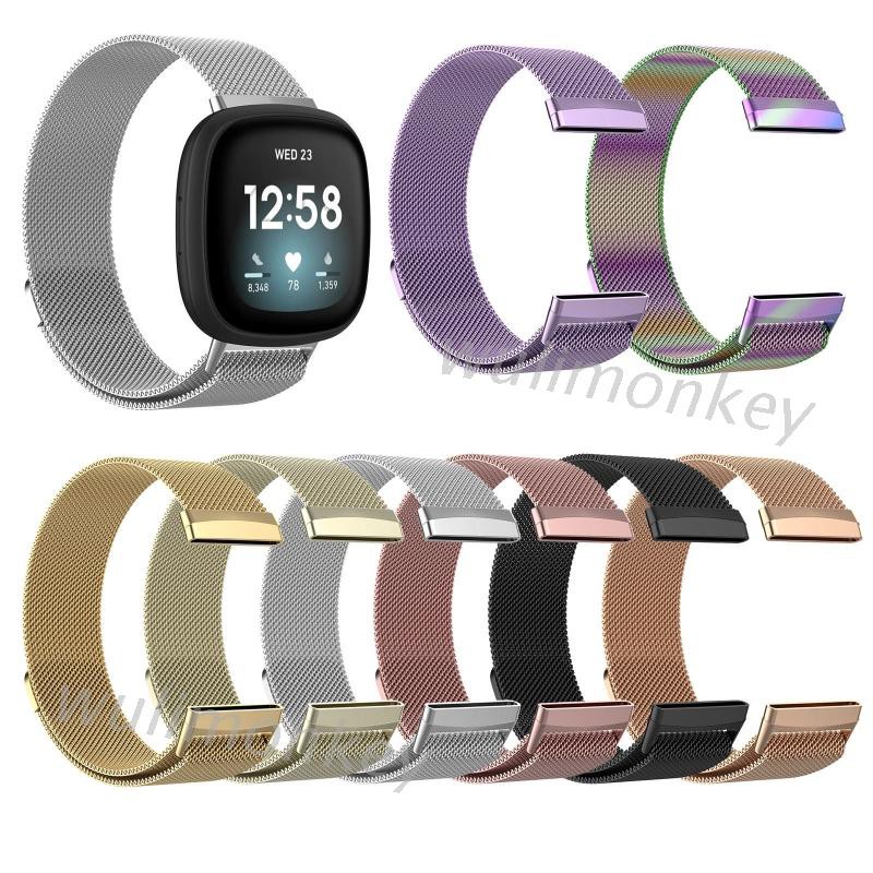 Dây Đeo Inox Cho Đồng Hồ Thông Minh Fitbit Versa 3