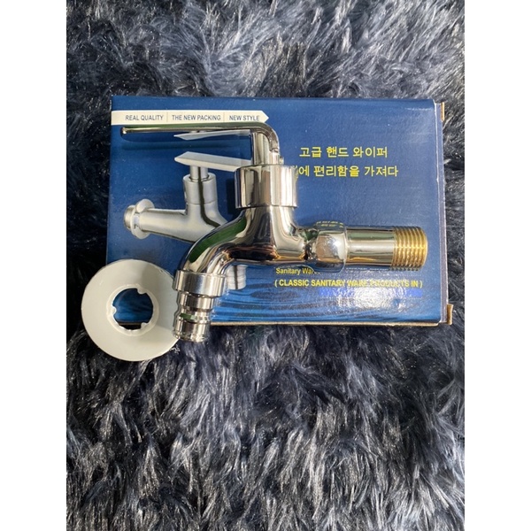 Vòi nước , vòi hồ tay gạt inox ren đồng cao cấp , vòi xả