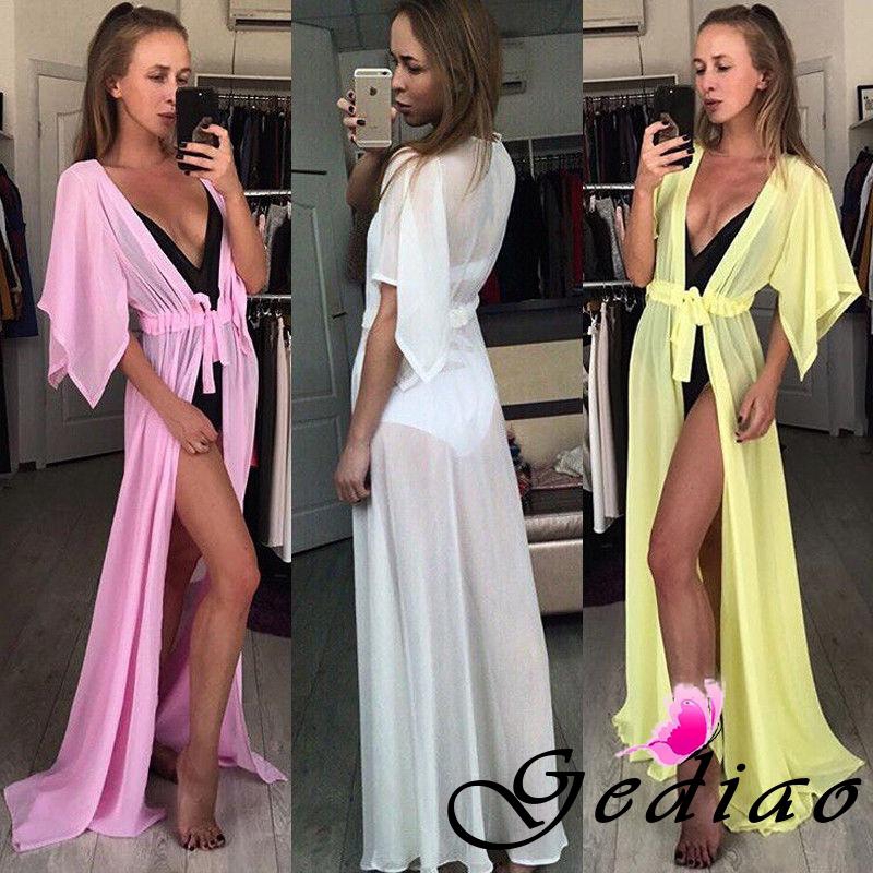 Áo khoác dáng dài mặc ngoài bikini thời trang cho nữ | BigBuy360 - bigbuy360.vn