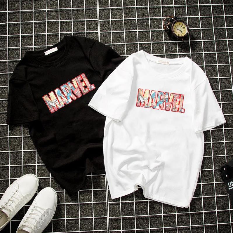Áo thun unisex form rộng họa tiết Mavel đẹp vải dày mịn 2019T1774