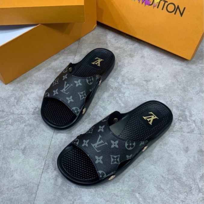 Dép LV Họa Tiết In Hoa Và Caro, Dép Quai Ngang Nam Nữ Thời Trang Cao Cấp Hottrend