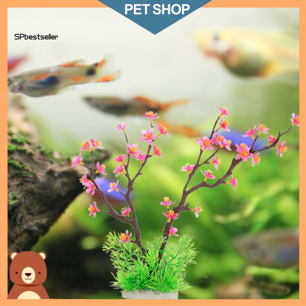 Cỏ Nhân Tạo Màu Sắc Sống Động Trang Trí Bể Cá