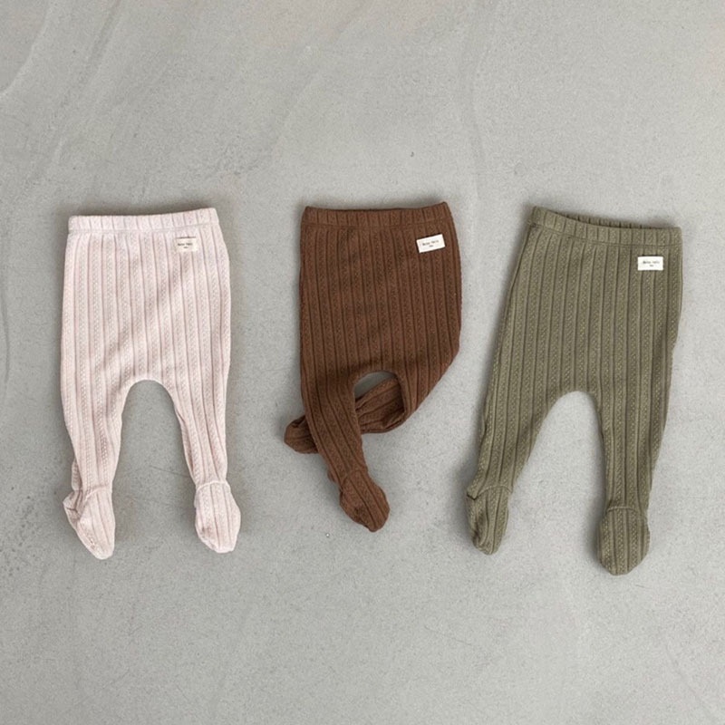 Quần Legging Cotton Mềm Lưng Cao Màu Trơn Phong Cách Hàn Quốc WR7L Thời Trang Xuân Thu Cho Bé