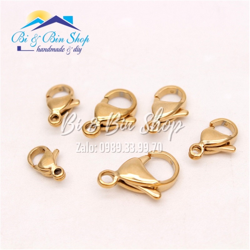 10 Móc Khoá Càng Cua Cao Cấp Không Gỉ làm Trang Sức Handmade