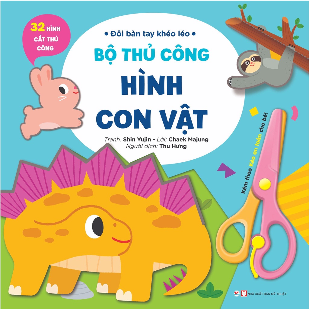 Combo 8 Sách thủ công - Đôi bàn tay khéo léo (Tặng kèm kéo an toàn)