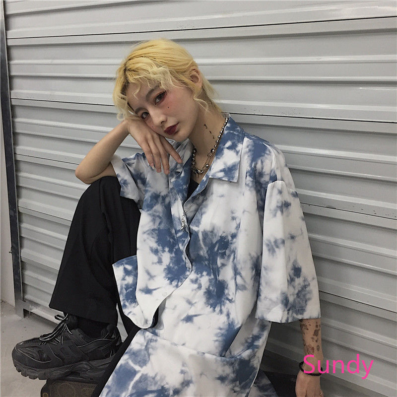 Plus size Women Summer Short Sleeve Casual Loose Student Shirt