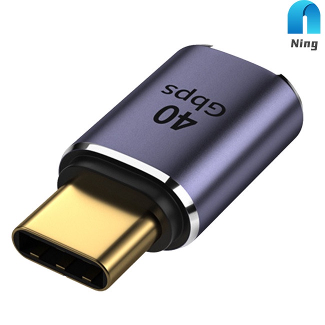 Đầu Chuyển Đổi Ning Type-C 4.0 Sang Cổng C 40gbps Pd100w Sạc Nhanh Dành Cho Thunderbolt 4