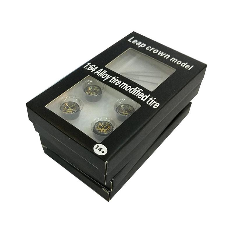 Set mô hình bánh xe bằng hợp kim tỉ lệ 1:64 tiện dụng