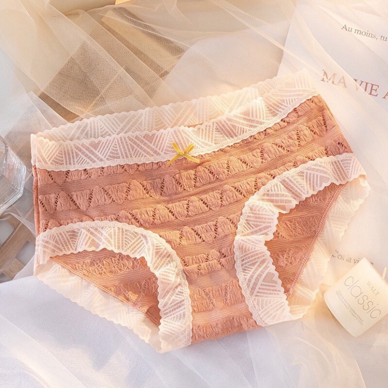 Quần Lót Ren Màu Dễ Thương Mềm Mịn Mẫu Mới Hot 258 nội y xanh giá rẻ, chất đẹp