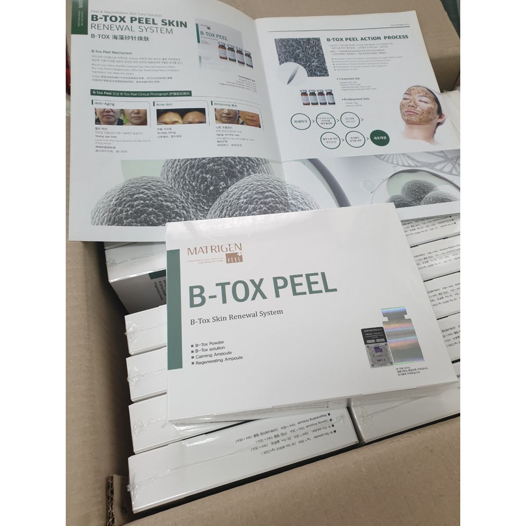 Thay da sinh học Vi kim tảo biển B-tox Peel Matrigen chính hãng