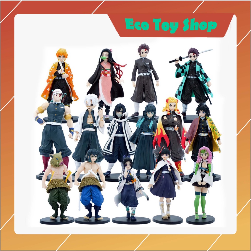 Mô hình Kimetsu No Yaiba Demon Slayer cao, thanh gươm diệt quỷ figure anime, mô hình tanjiro, zenitsu, nezuko, rengoku