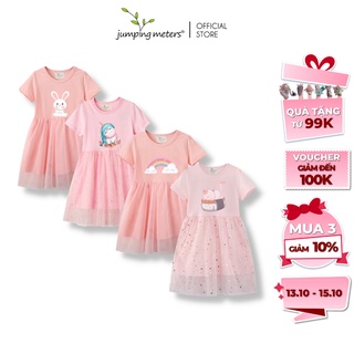 Váy đầm bé gái cotton ren xòe nhiều mẫu VR Jumping Meters cao cấp