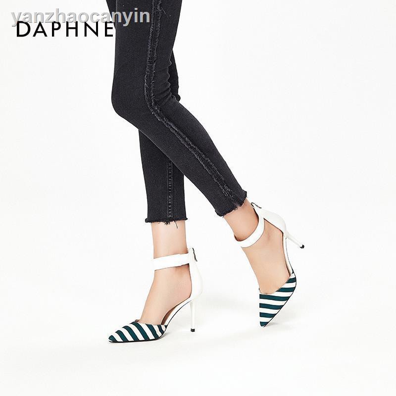Daphne Giày Cao Gót Phối Khóa Cài Thời Trang Mùa Xuân Hàn Quốc 2020 Dành Cho Nữ