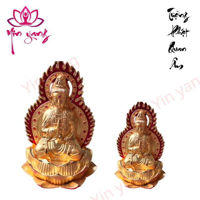 Tượng Phật Bà Quan Âm Lửa - Hai Mặt Tượng