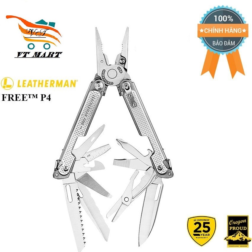 [TIỆN LỢI] Kềm Đa Năng Leatherman FREE™ P4 21 Tools công cụ tiện ích + tặng kèm chai vệ sinh WD40