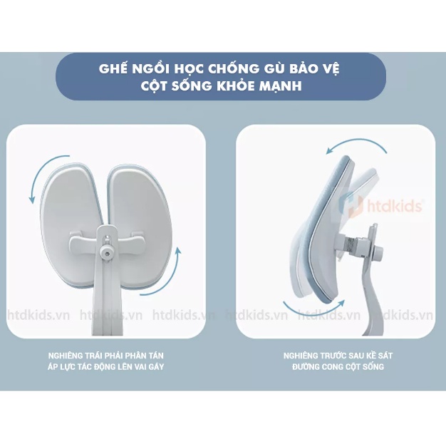 Ghế chống gù chống cận cao cấp  BABUNUO, ghế tựa đôi chống cong vẹo cột sống ,cố định dáng ngồi khoa học cho trẻ  em