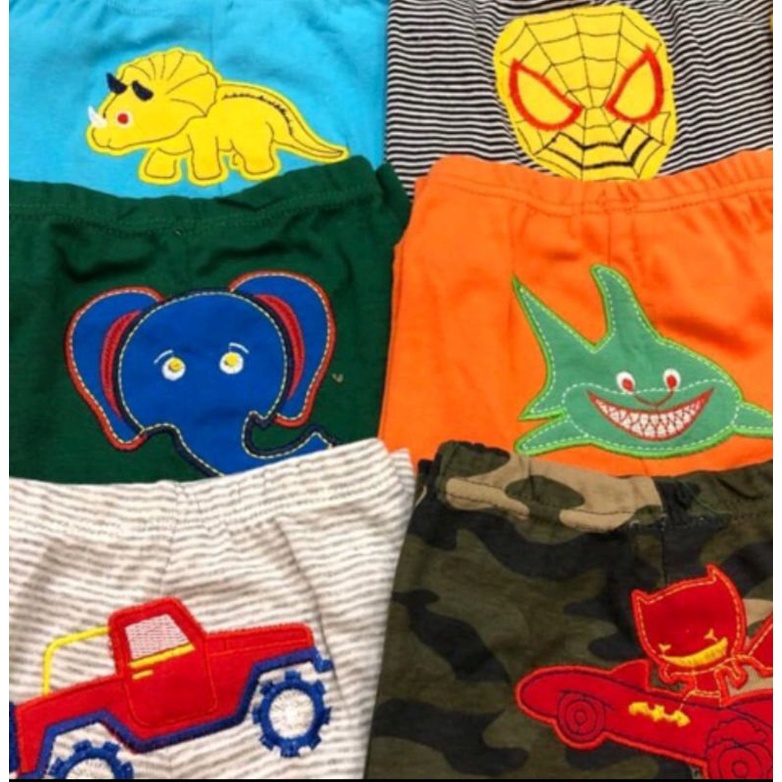 Sét 10 quần mông thú thêu đắp hàng xuất dư cho bé trai bé gái