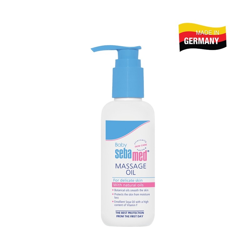 Bộ sản phẩm tắm gội làm sạch dịu nhẹ & dầu mát-xa cho bé Sebamed