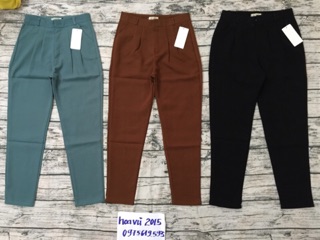Quần baggy vải 2 ly
