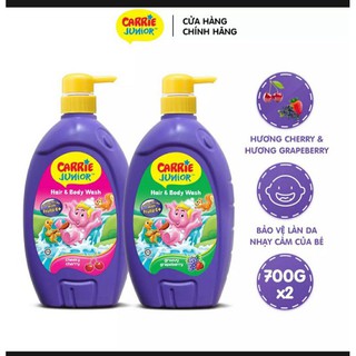 Binhruby Sữa Tắm Gội Toàn Thân Carrie Junior binhruby