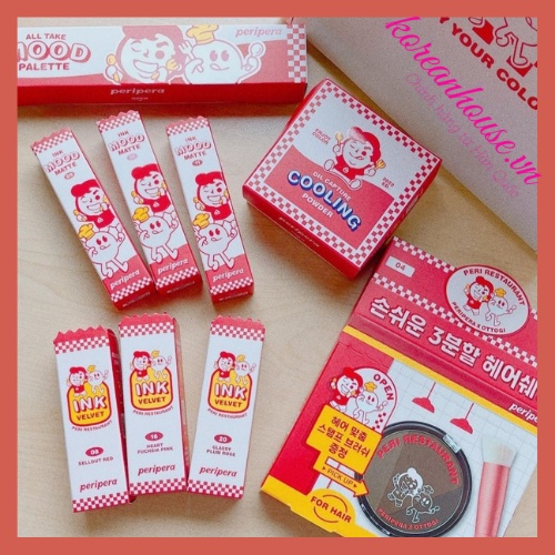 SON LÌ PERIPERA OTTOGI INK MOOD MATTE TINT 4g 3 màu bản giới hạn Peri Restaurant 2022