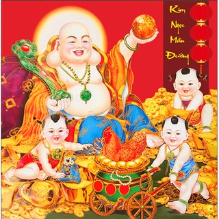Tranh đính đá phật  di lặc fs425 65x65cm