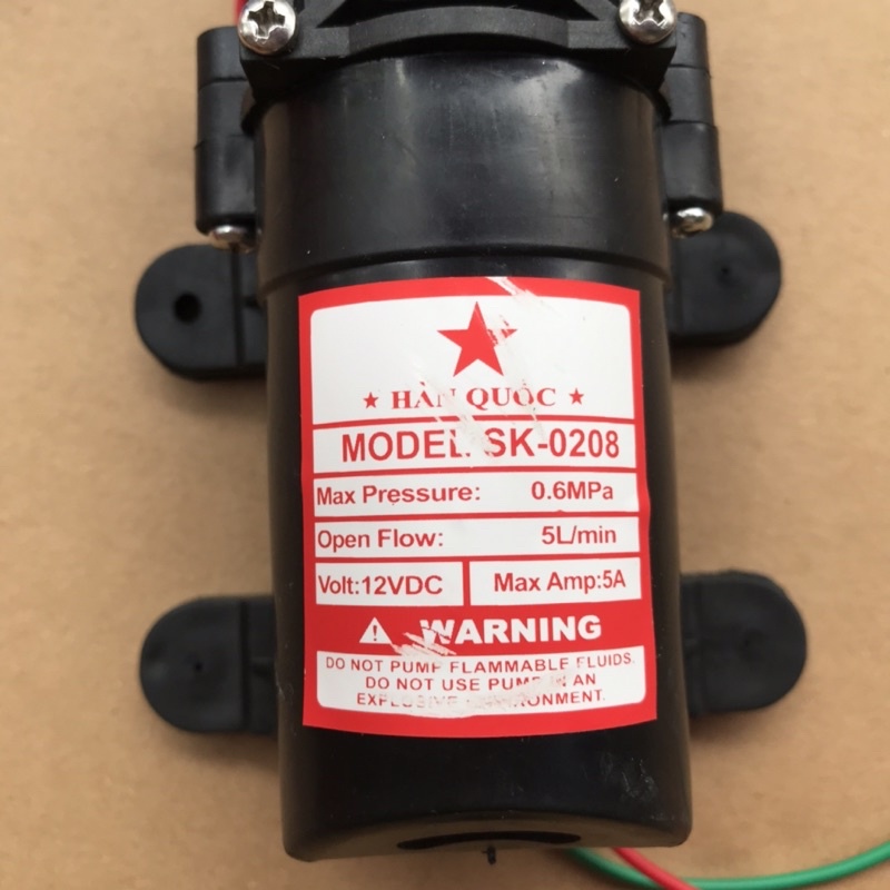 Máy bơm 12V tưới lan - Bơm phun sương - dùng cho bình phun sâu