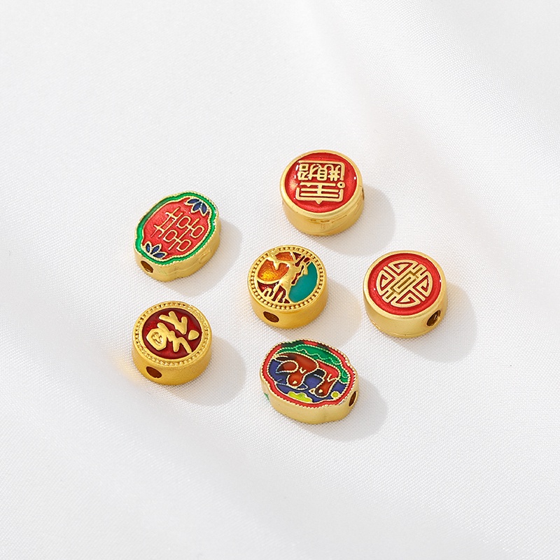 Bộ Hạt Cườm Hình Nhân Vật Jinbaofu Dùng Làm Trang Sức diy