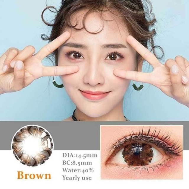 Lens Pudding Hoa Đủ màu (Size L)