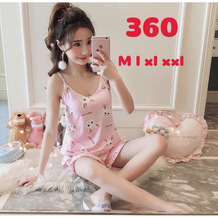 [Mã FASHIONT4WA2 giảm 10K đơn 50K] (HÀNG MỚI VỀ) Bộ ngủ hè cute | BigBuy360 - bigbuy360.vn
