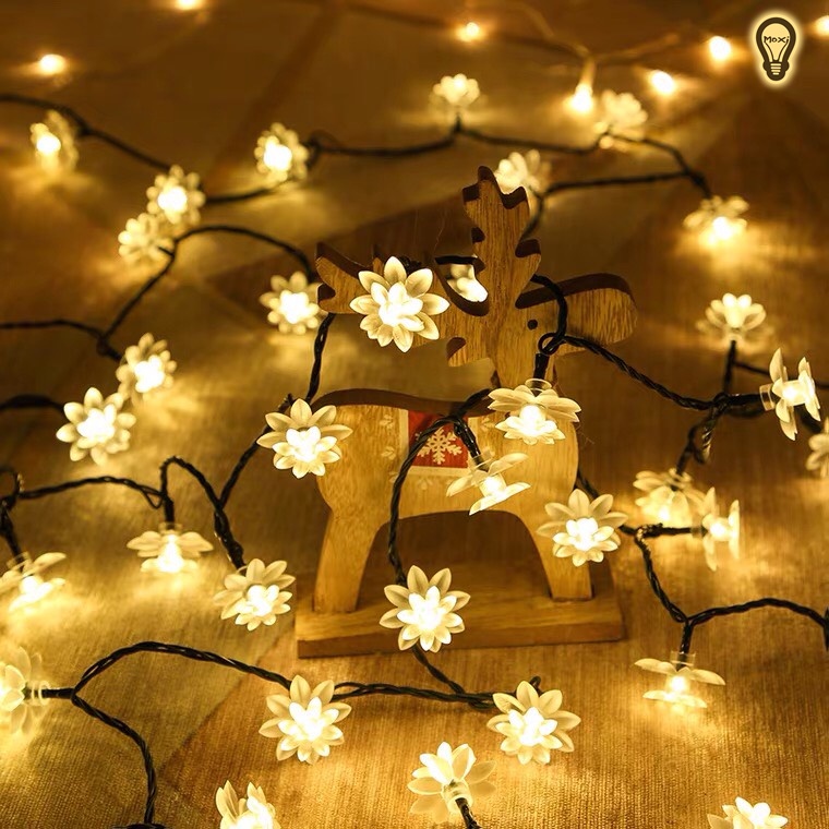 Đèn LED hoa sen năng lượng mặt trời làm đèn decor, trang trí sân vườn ,ban công,ngoài trời không thấm nước MOXI.