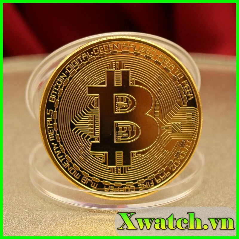 Đồng xu Bitcoin quà tặng lưu niệm