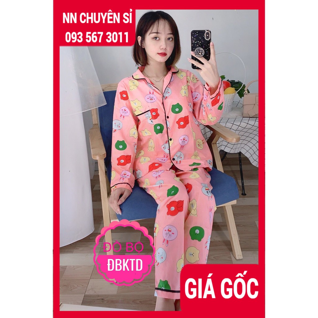 ĐỒ BỘ KATE DÀI IN HÌNH ⚡ẢNH THẬT⚡ BỘ NGỦ NỮ HOẠT HÌNH TỔNG HỢP - ĐỒ BỘ TAY DÀI MẶC NHÀ BKT