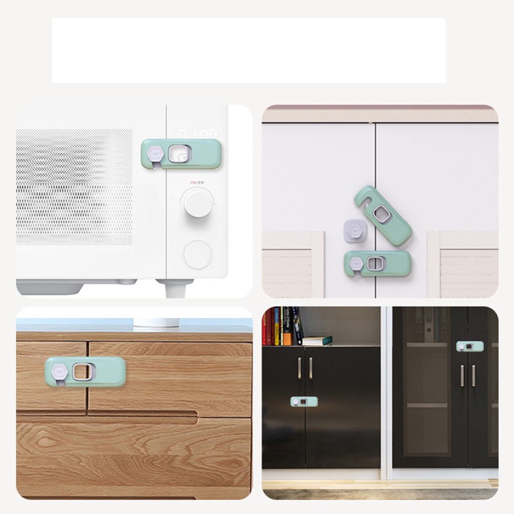Khóa cài tủ lạnh an toàn cho bé - khóa tủ, ngăn kéo cao cấp giữ an toàn cho trẻ em - Looktosee