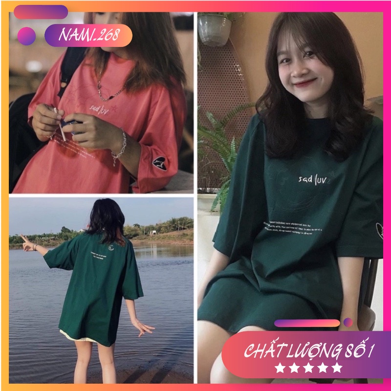 Áo Thun SADBOIZ SADLUV Tay Lỡ From Rộng Chất Cottong Phông Unisex Nam Nữ Phong Cách Hàn Quốc( Hàng Có Sẵn Ảnh Thật)
