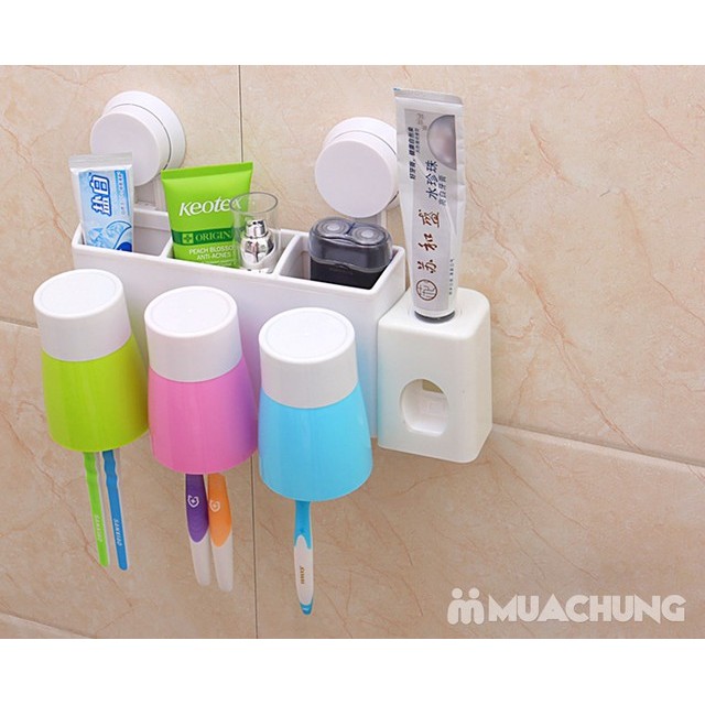 Dụng cụ nhả kem đánh răng kèm 3 cốc