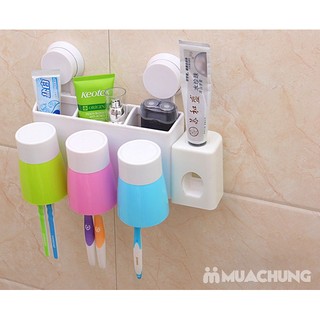 Dụng cụ nhả kem đánh răng kèm 3 cốc