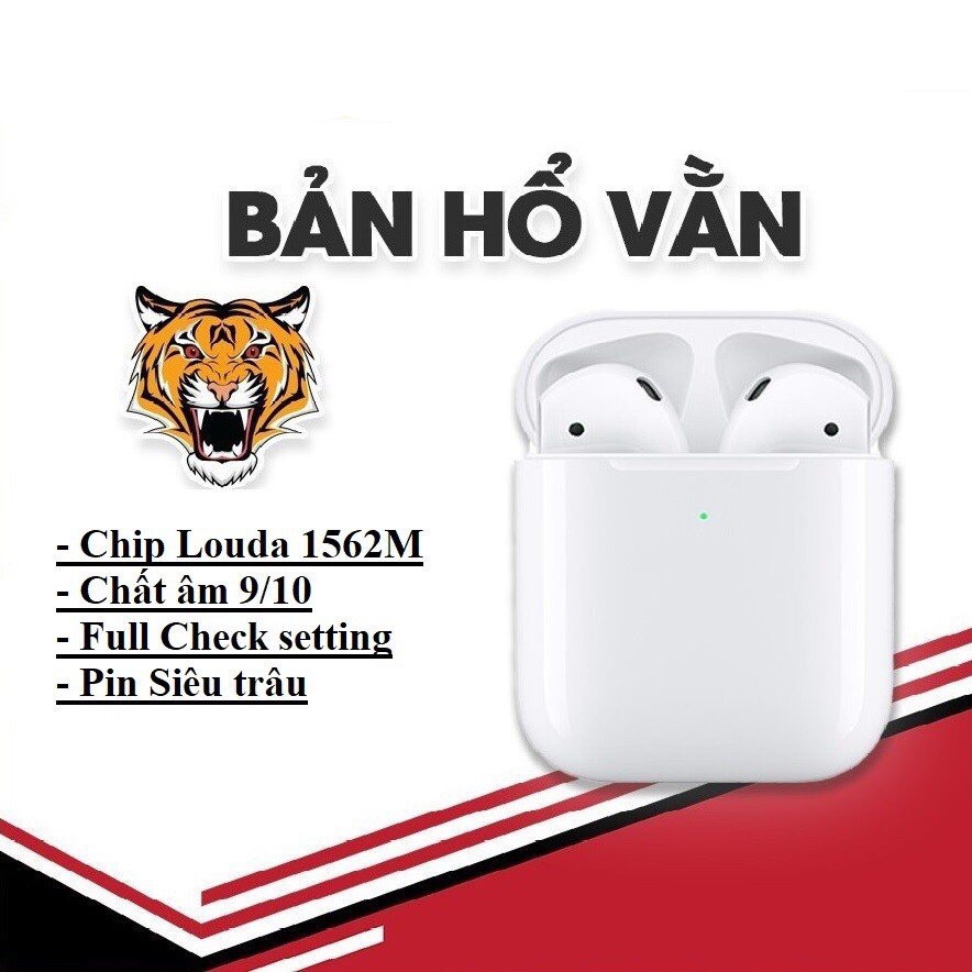 🌟TAI AIRPOD🌟 Tai Nghe Bluetooth Hổ Vằn 1562 ,Tai Nghe Không Dây Phiên Bản Cao Cấp, Hỗ trợ Sạc Không Dây.