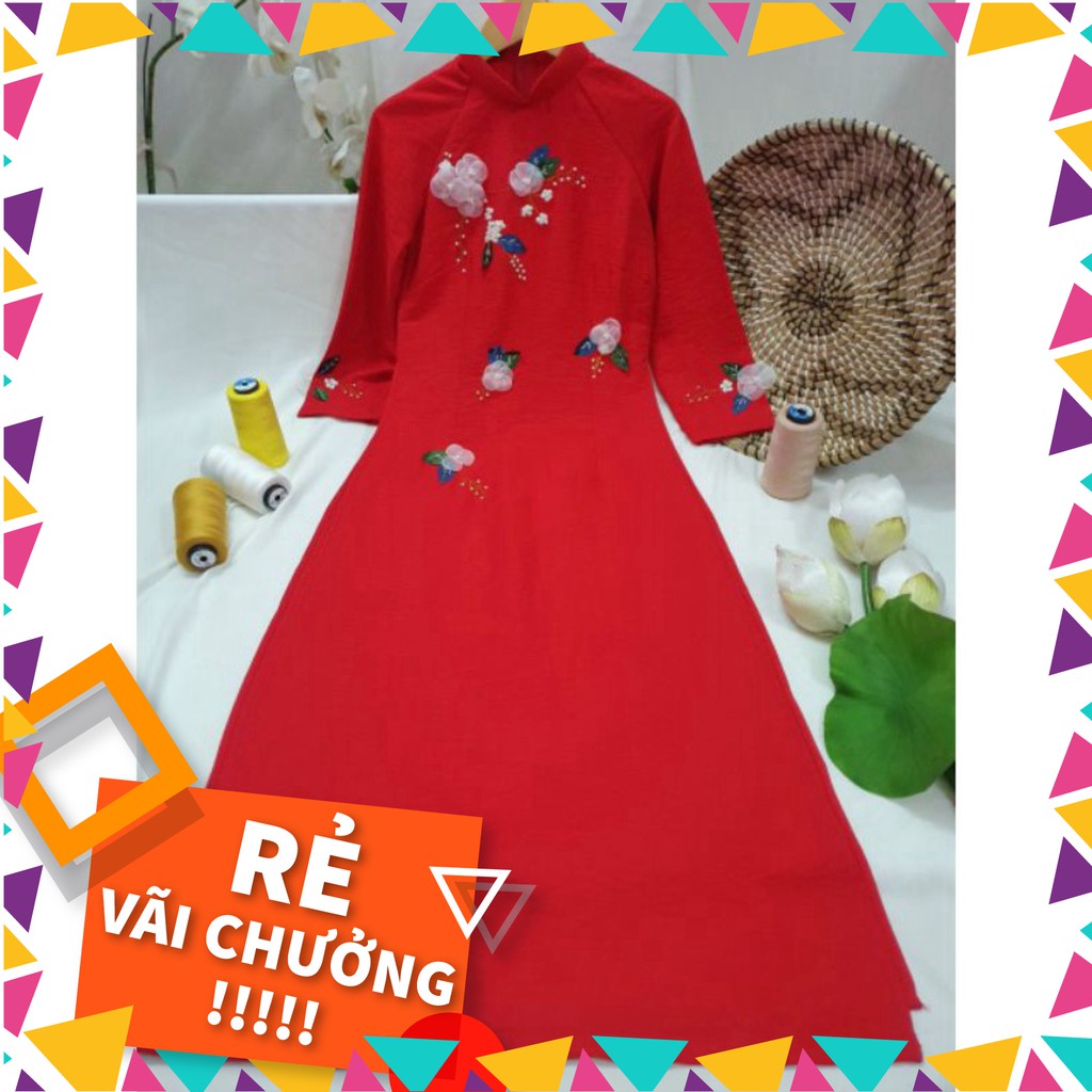 New Set áo dài cách tân cho mẹ và bé gái tapta cao cấp hoa ngực