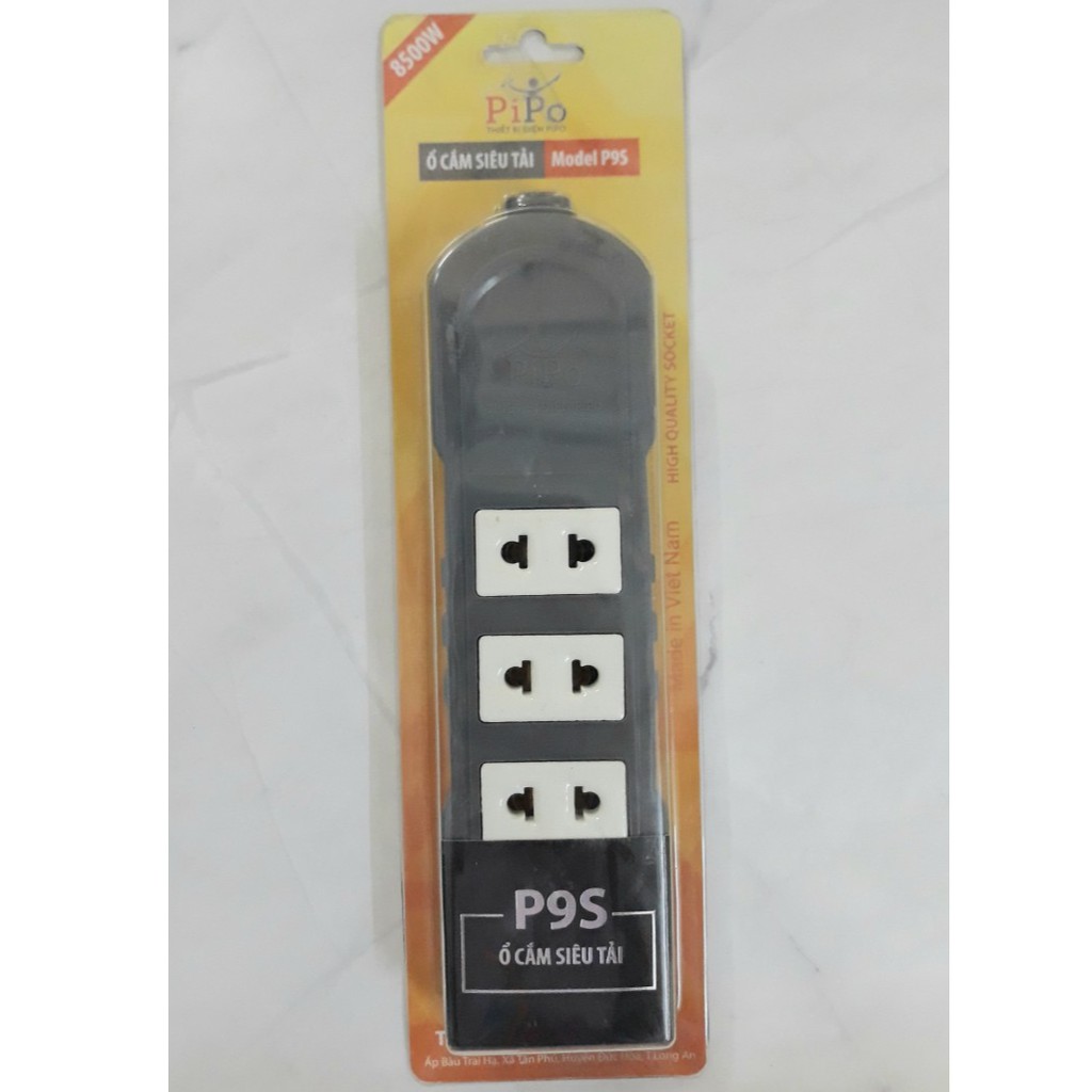 Ổ cắm 4 lỗ siêu tải 8500W PIPO P9S