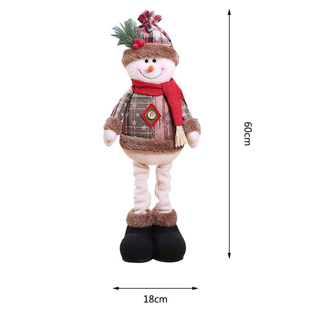Búp Bê Trang Trí Giáng Sinh Hình Ông Già Noel / Người Tuyết / Tuần Lộc 60cm Có Thể Thu Gọn