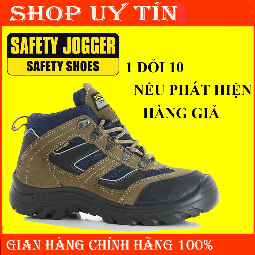 [HÀNG CHÍNH HÃNG] Giày Bảo Hộ Lao Động Safety Jogger X2000, Da Chất Lượng Cao, Đế PU, Chống Đâm Xuyên, Va Đập Mạnh